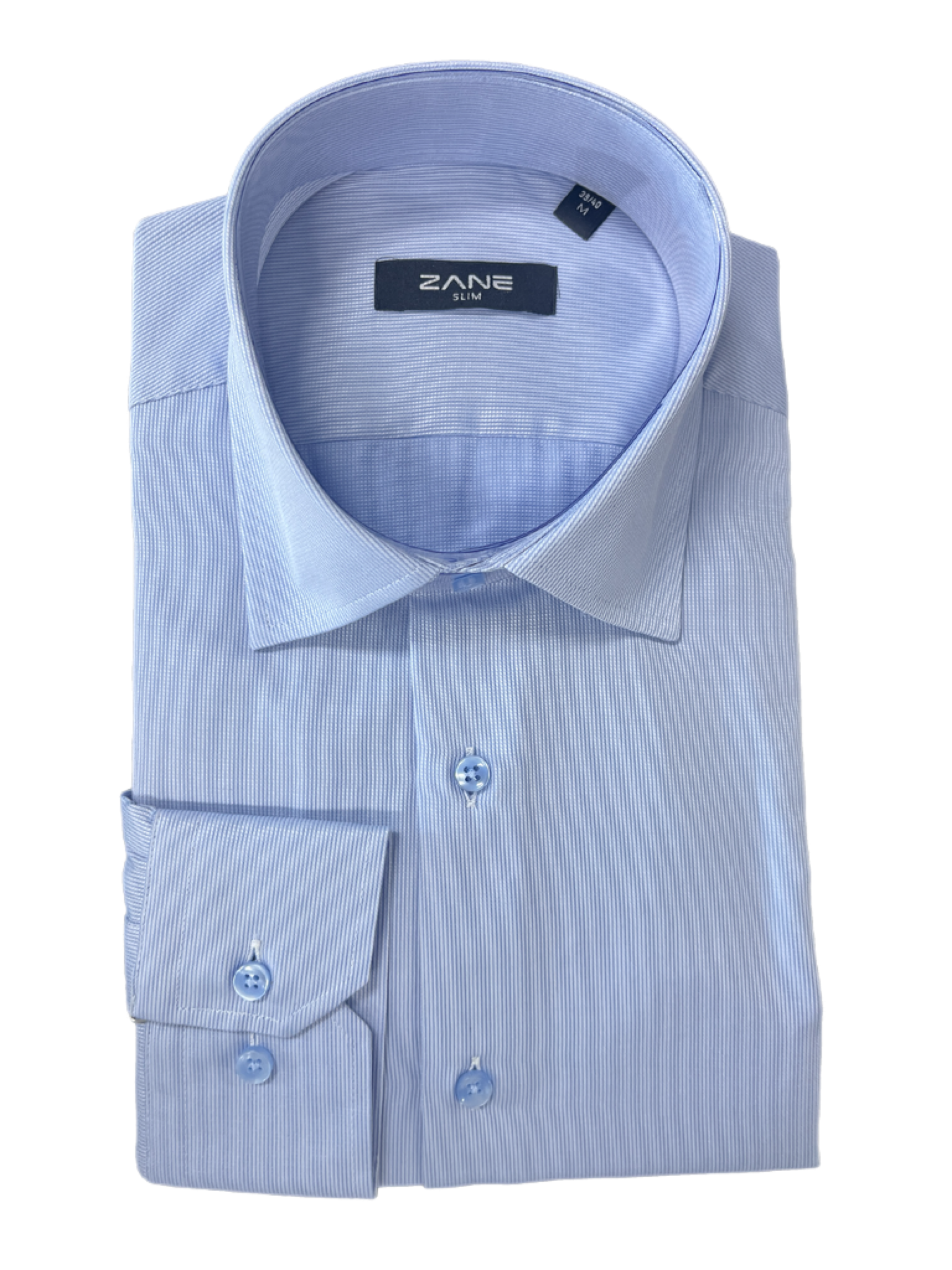 Slim fit dress shirt in cotton fabric