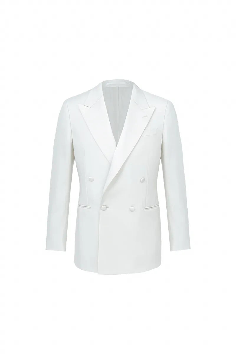 Ivory Italian wool tuxedo for Los Angeles entertainment industry events