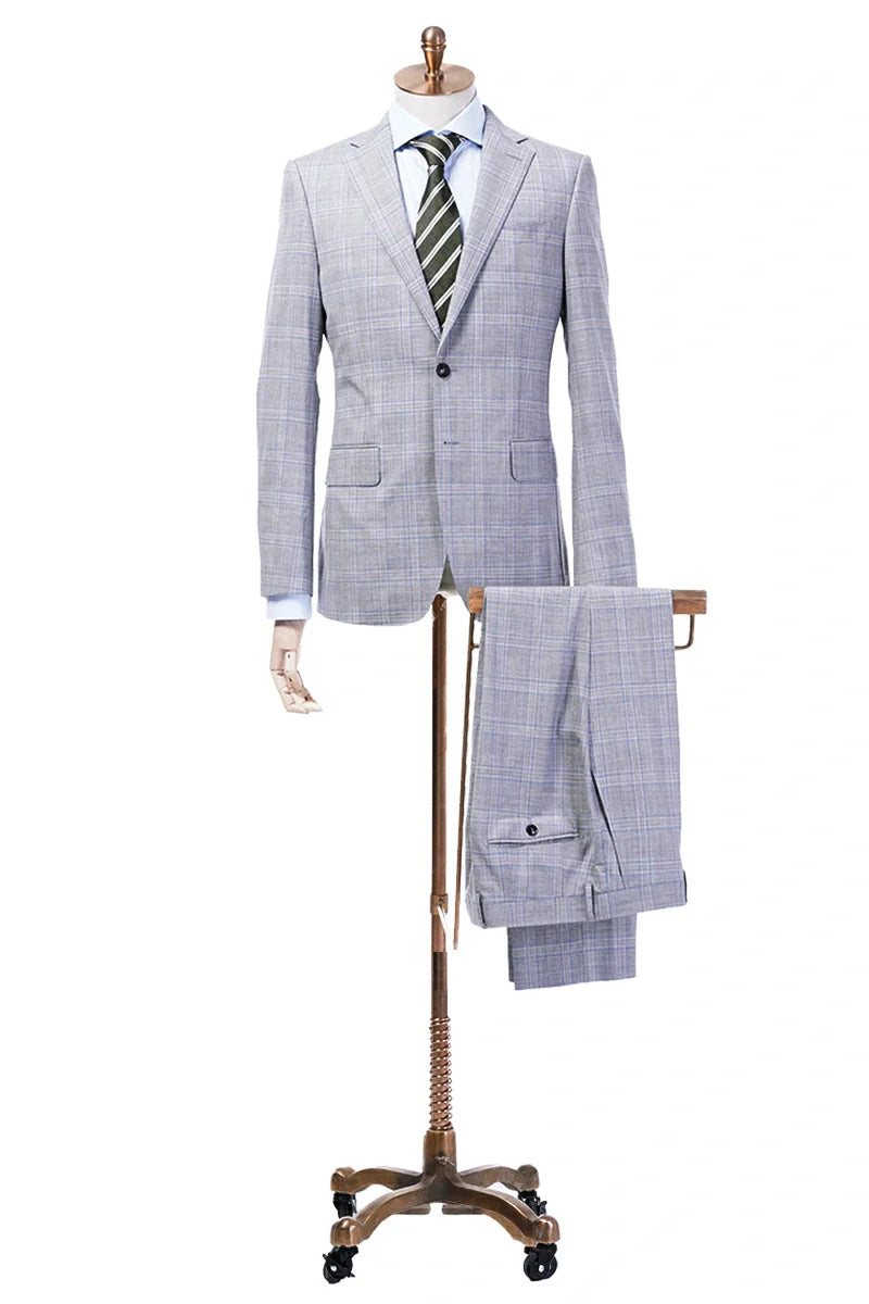 Plaid wool suit for Washington DC government and law professionals