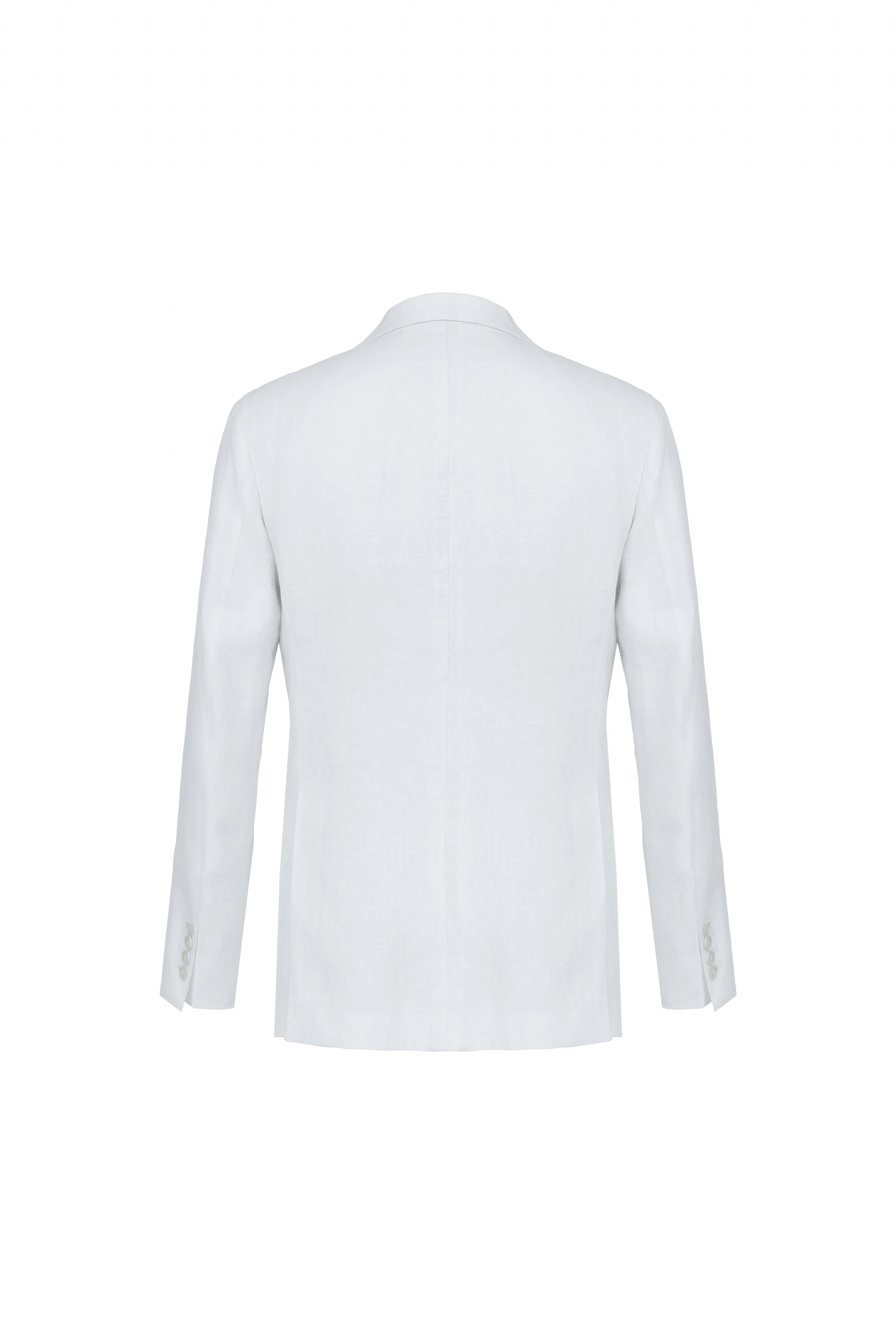 Palermo Off White Linen Double Breasted Jacket