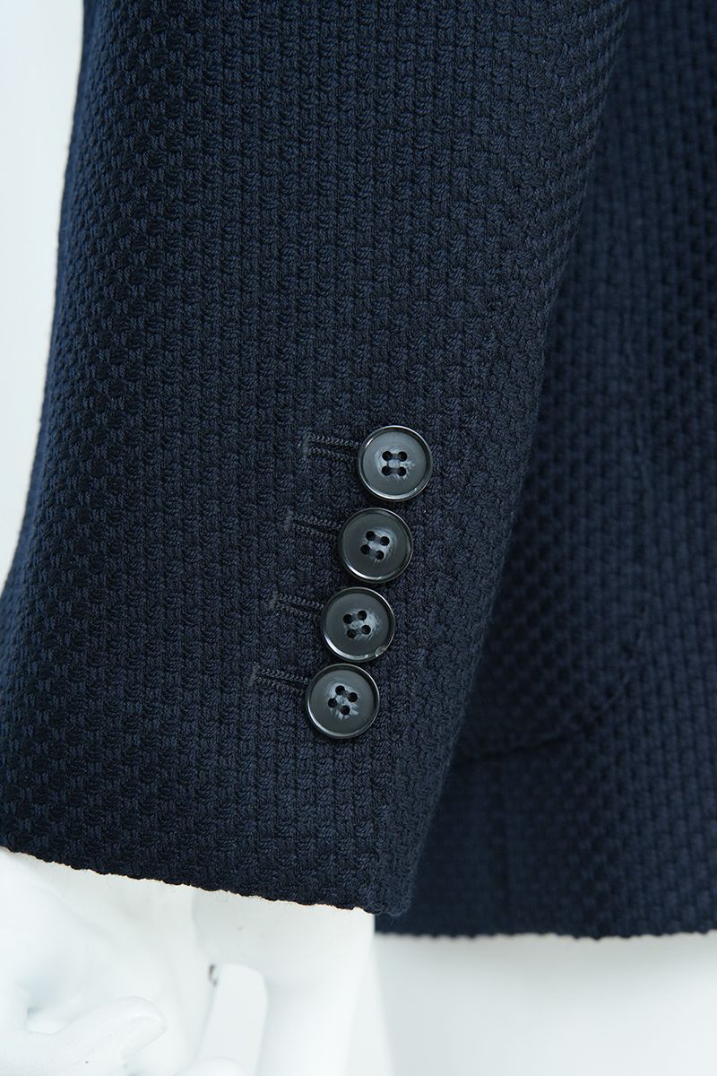 Complete outfit featuring the Luca Navy Double Breasted Sport Coat, a made-to-order men's Italian REDA wool jacket for business and evening events, shipped nationwide by Zane.