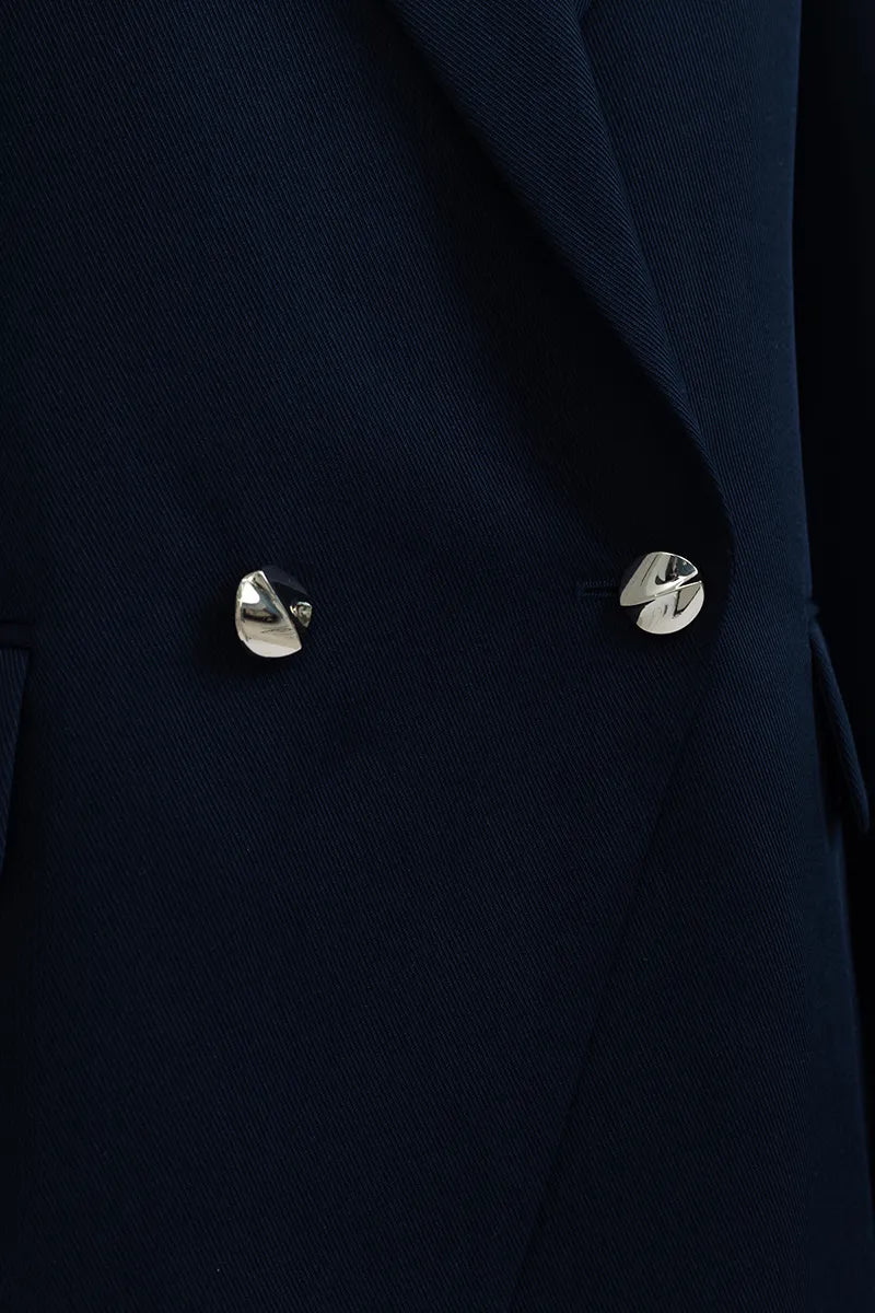 Alessandra Midnight Wool Blazer