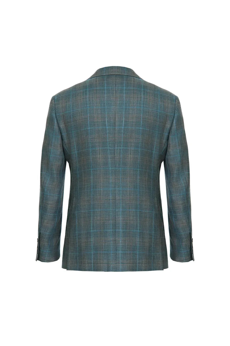 Alessio Emerald Plaid Italian 130s Fabric Sport Coat