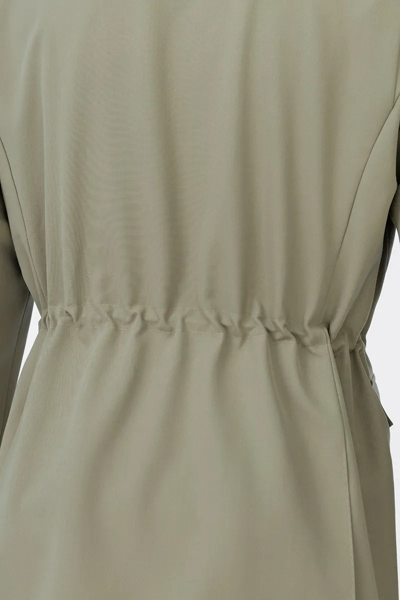 Aspen Khaki Wool Silk Hunting Jacket
