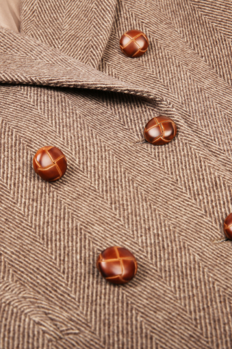 Clara Coffee Wool Overcoat