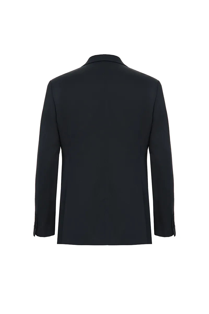 Dominic Black Cashmere Blend Double Breasted 2 Piece Tuxedo