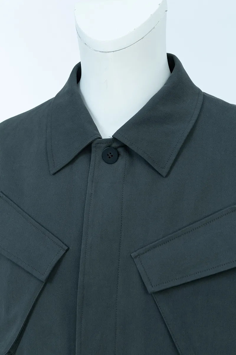 Elliot Slate Cotton Stretch Field Jacket