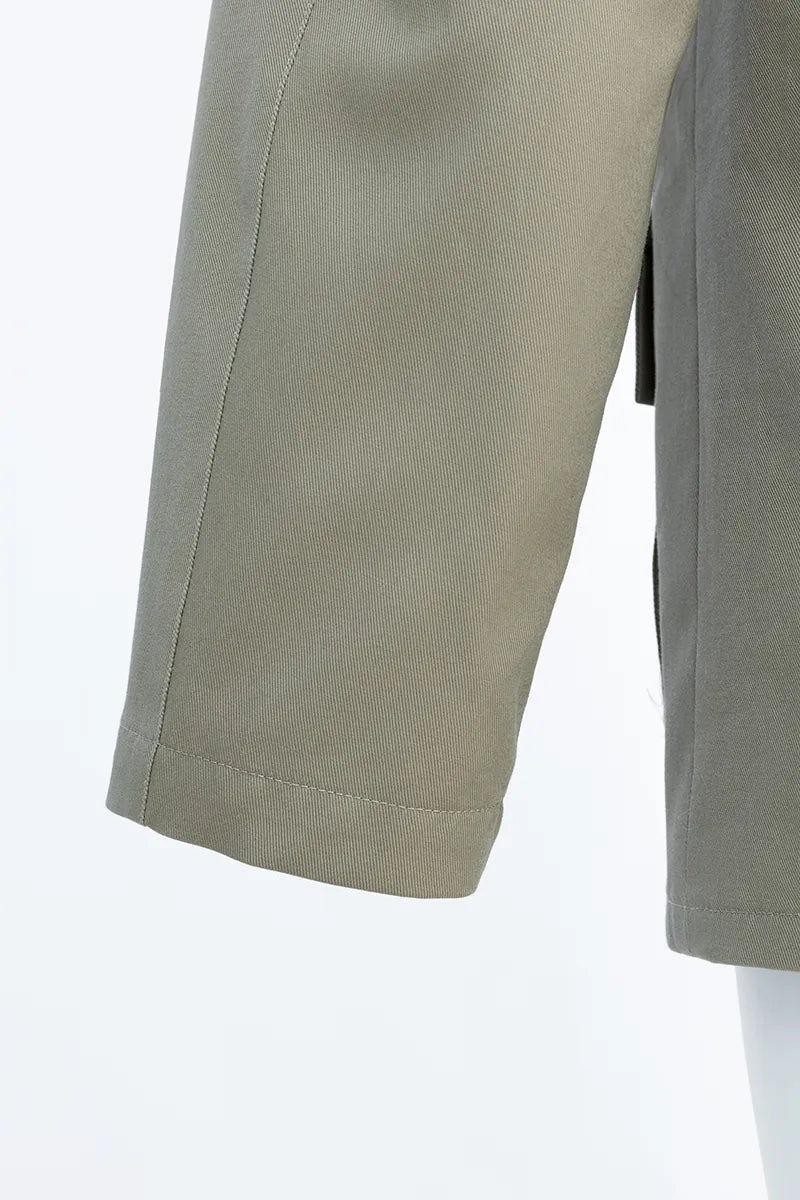 Hudson Khaki Cotton Stretch Overshirt Jacket