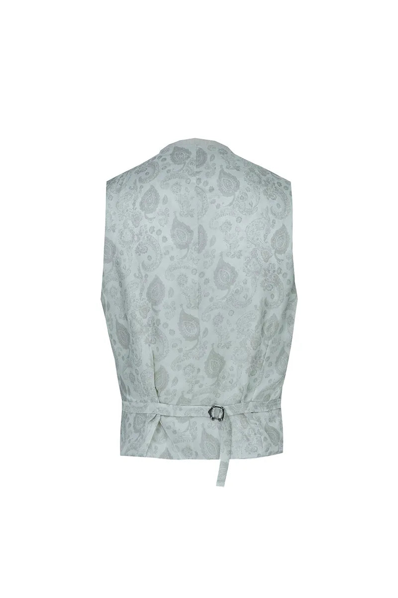 Malibu Khaki Herringbone Italian Three Piece Suit