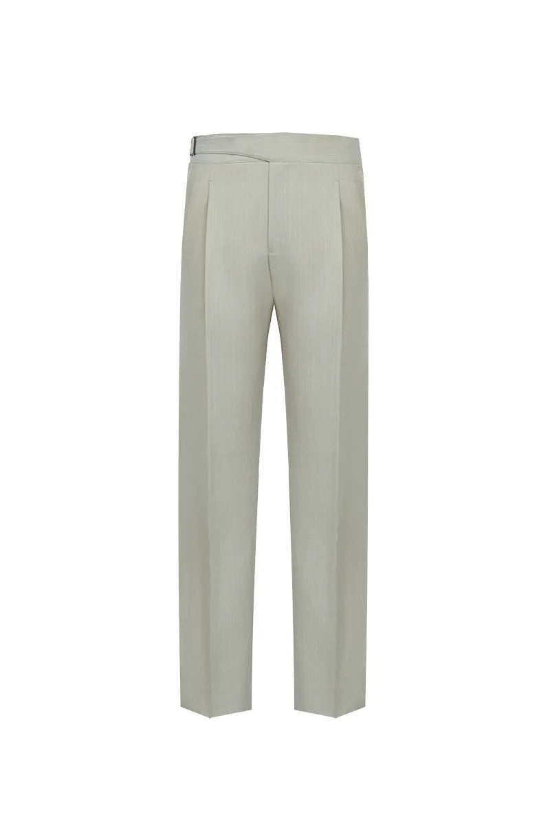 Malibu Khaki Herringbone Italian Three Piece Suit