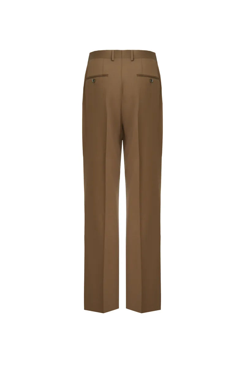 Lorenzo Coffee Double Breasted 2 Piece Suit Italian Super Wool Fabric