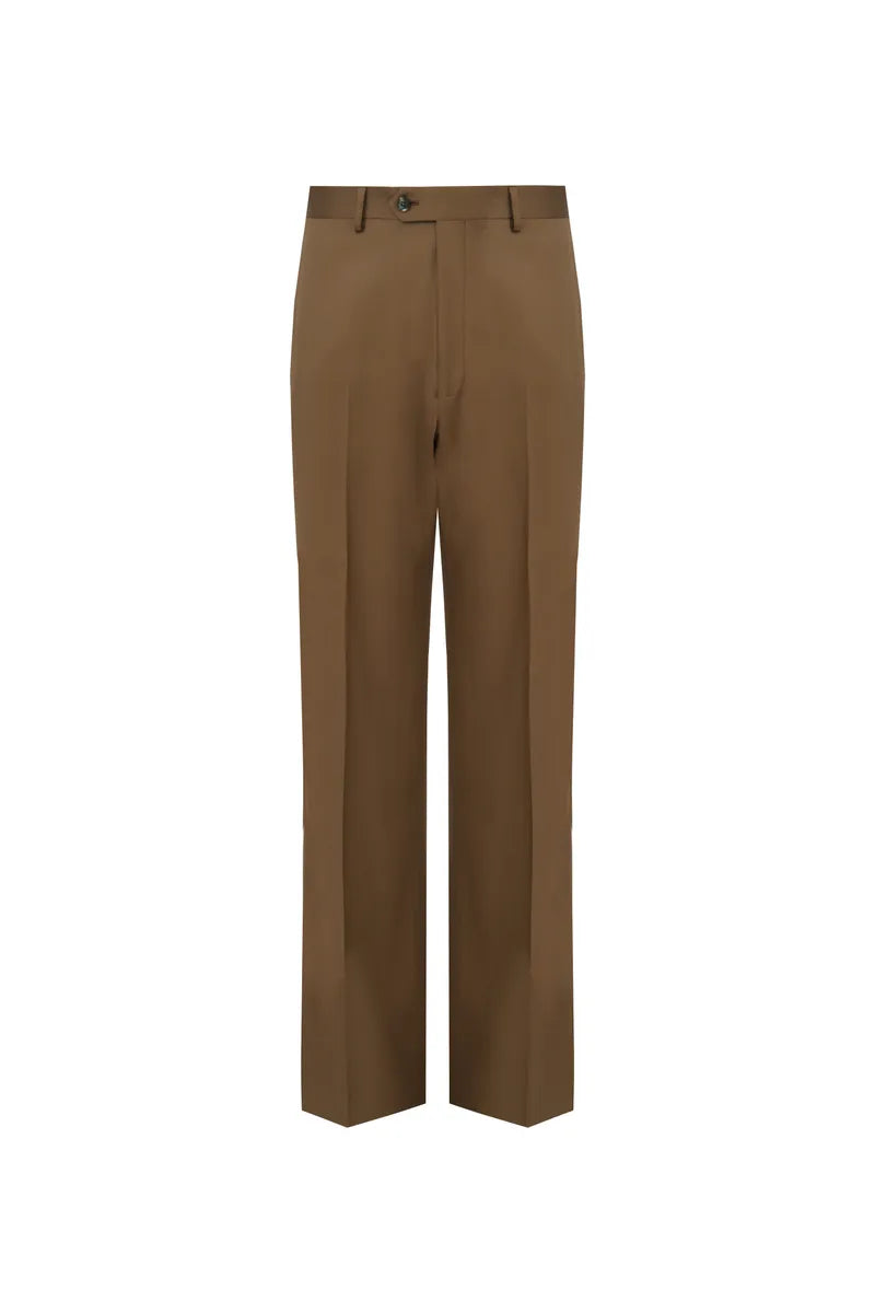 Lorenzo Coffee Double Breasted 2 Piece Suit Italian Super Wool Fabric