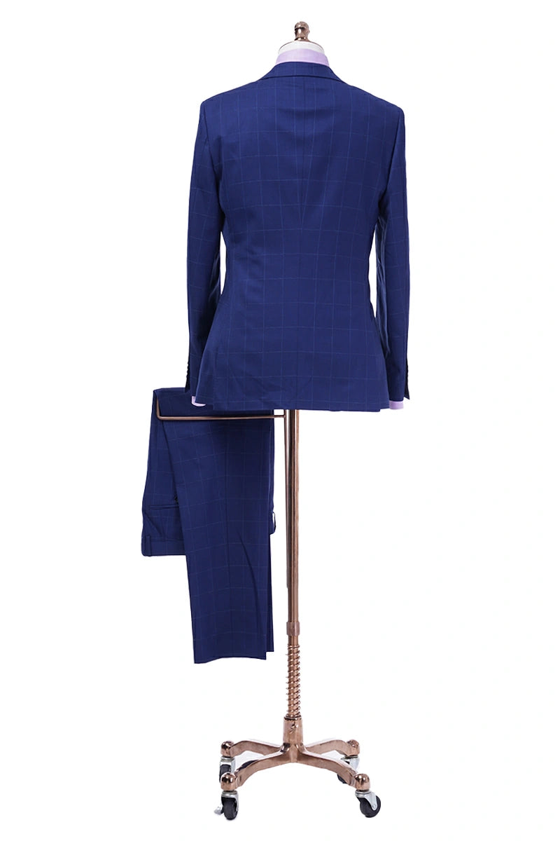 Monaco Windowpane Wool Suit