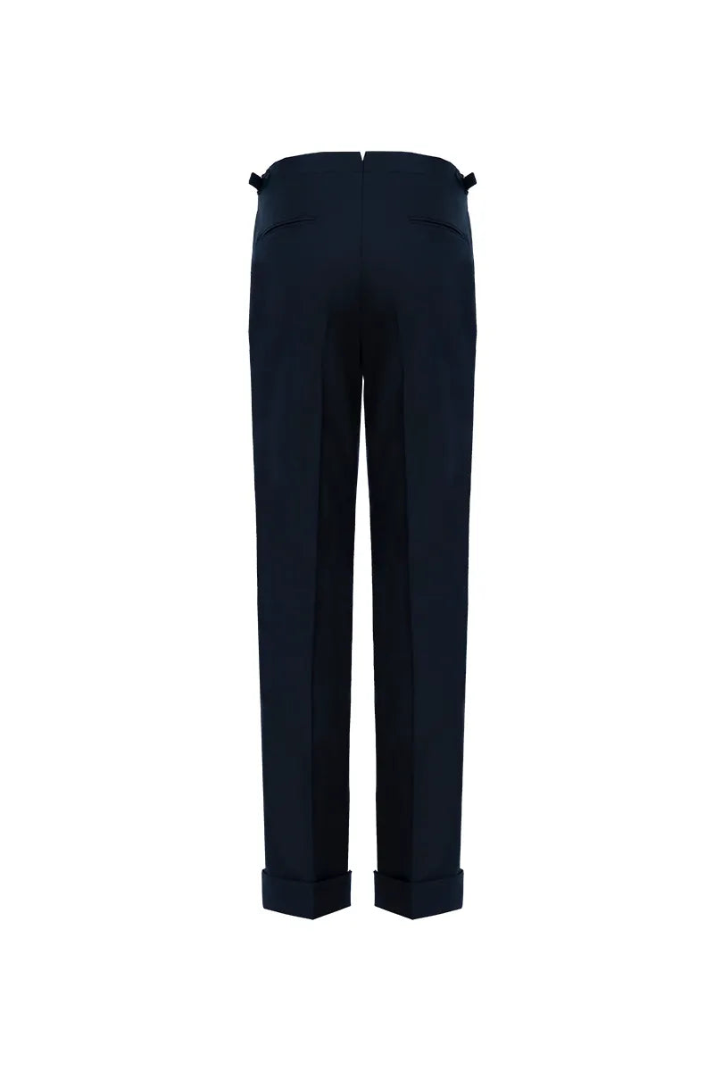 Madison Black Wool Dress Trousers