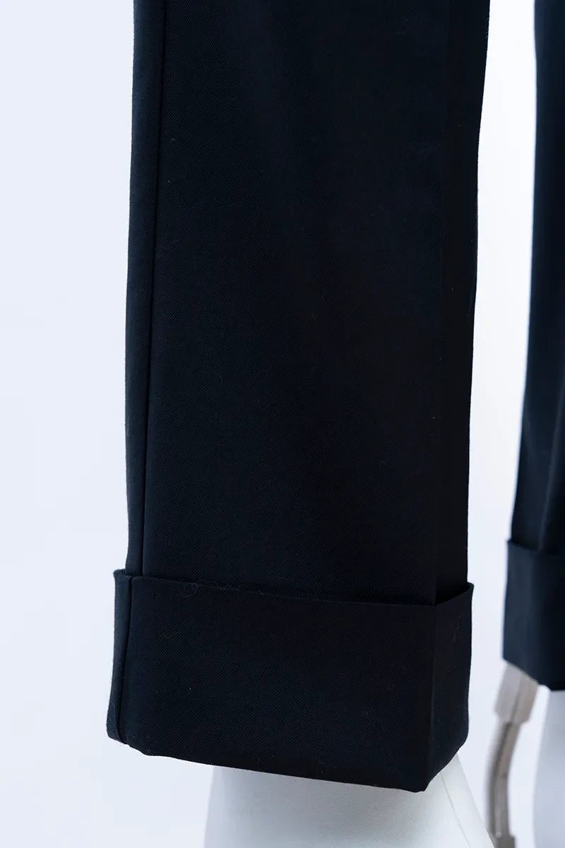 Madison Black Wool Dress Trousers