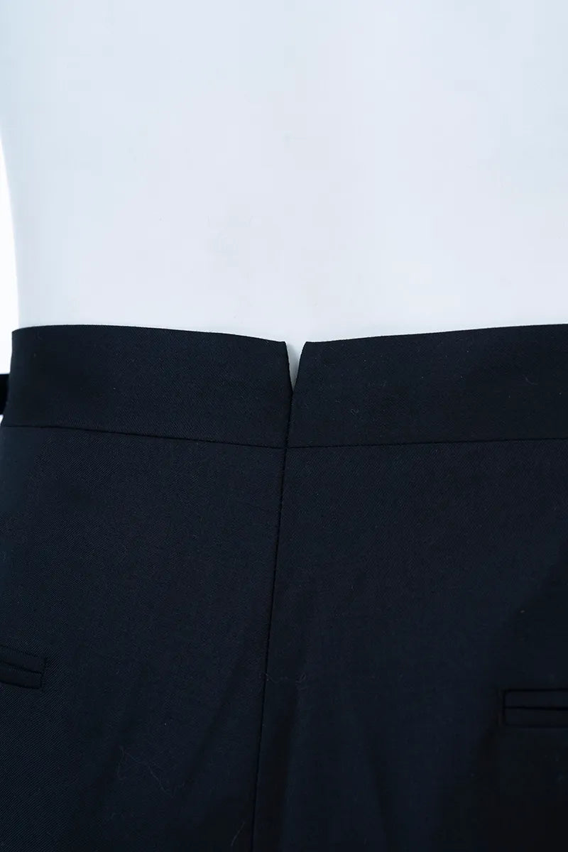 Madison Black Wool Dress Trousers
