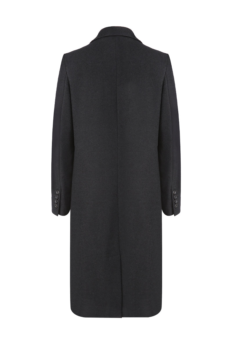 Matilda Black Wool Blend Overcoat