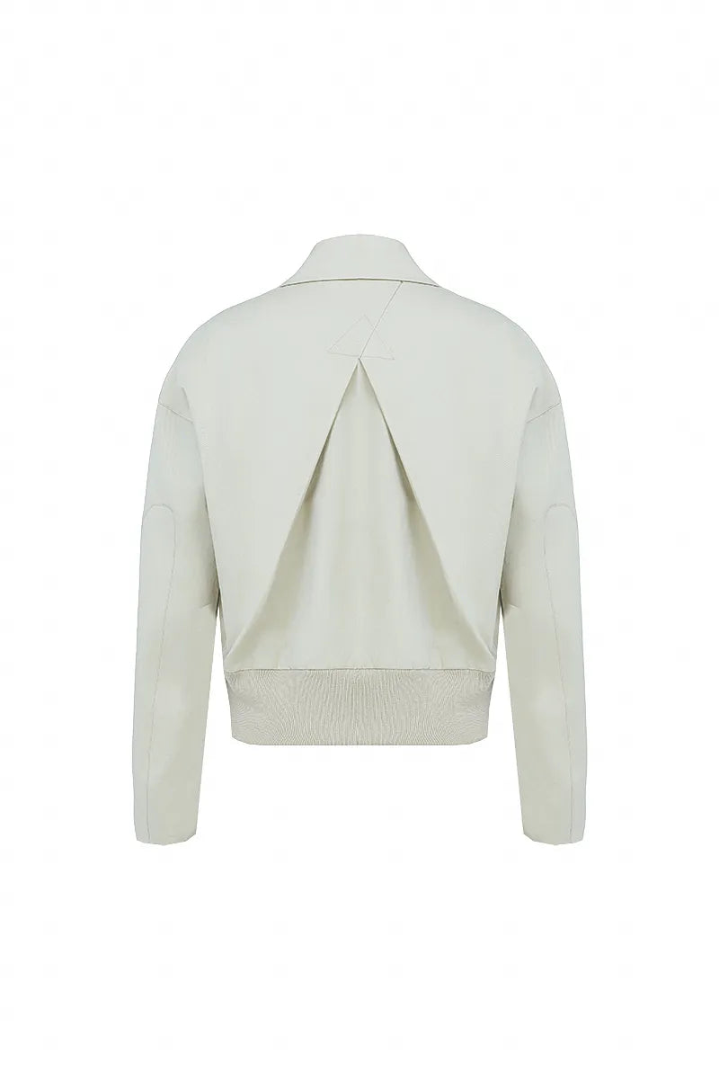 Monaco Cream Stretch Cotton Jacket