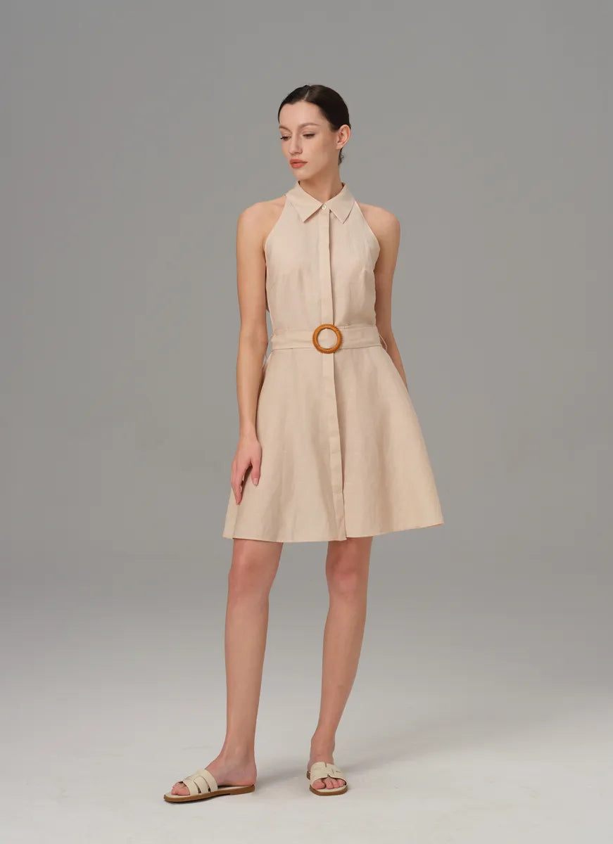 linen sun dresses Riviera Sand Linen Dress 36
