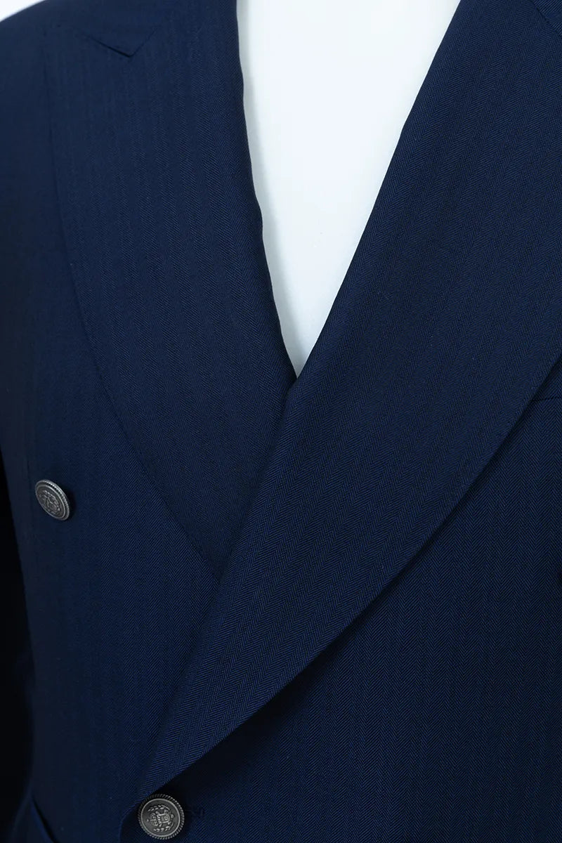 Santa Monica Dark Blue Stripe Blazer