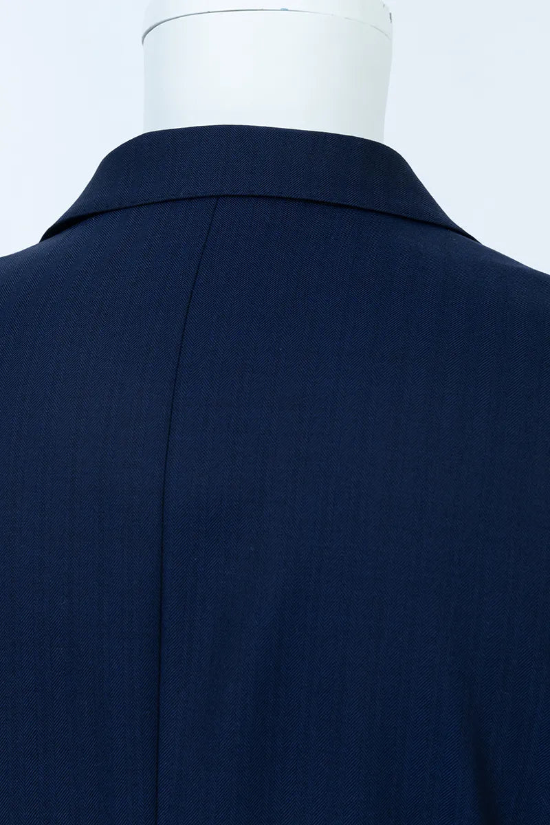 Navy blue coat 100% wool