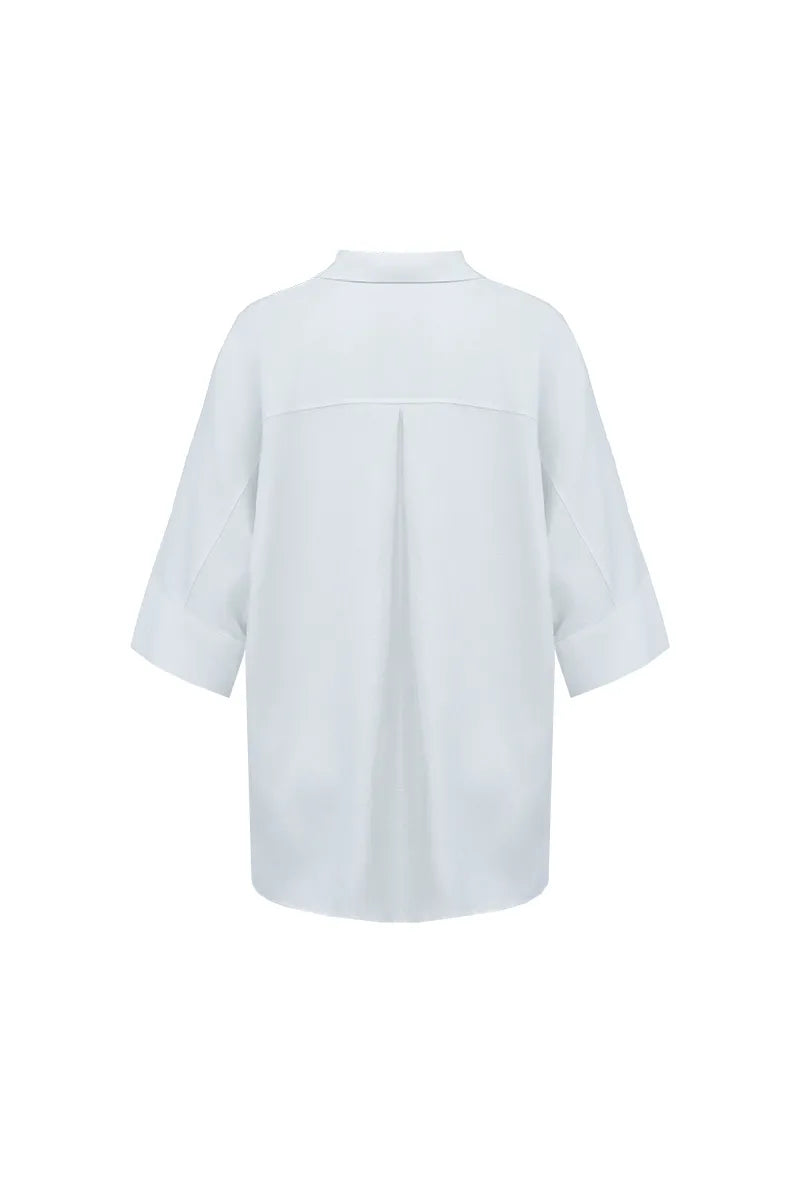 Seville Linen Blend Relaxed Blouse