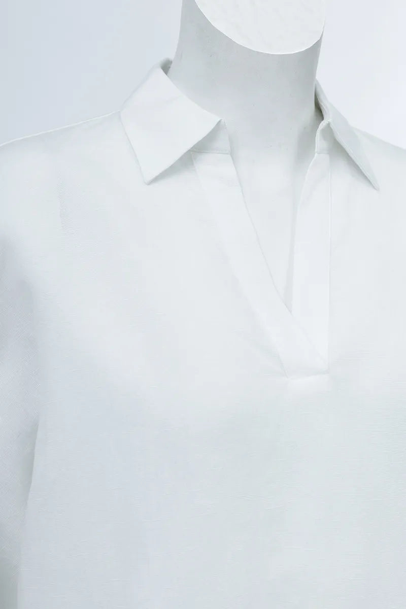 Seville Linen Blend Relaxed Blouse