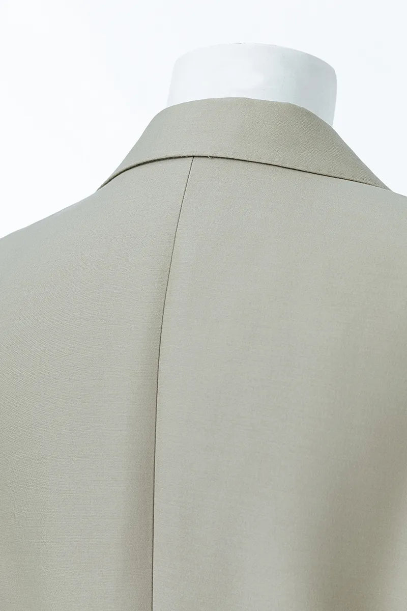 Siena Khaki Silk Blend Blazer