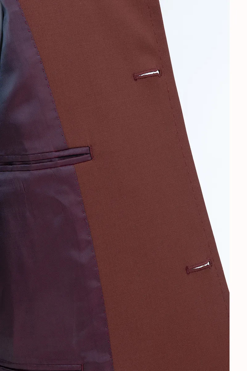 Vincent Rust Wool Blend Overshirt Jacket