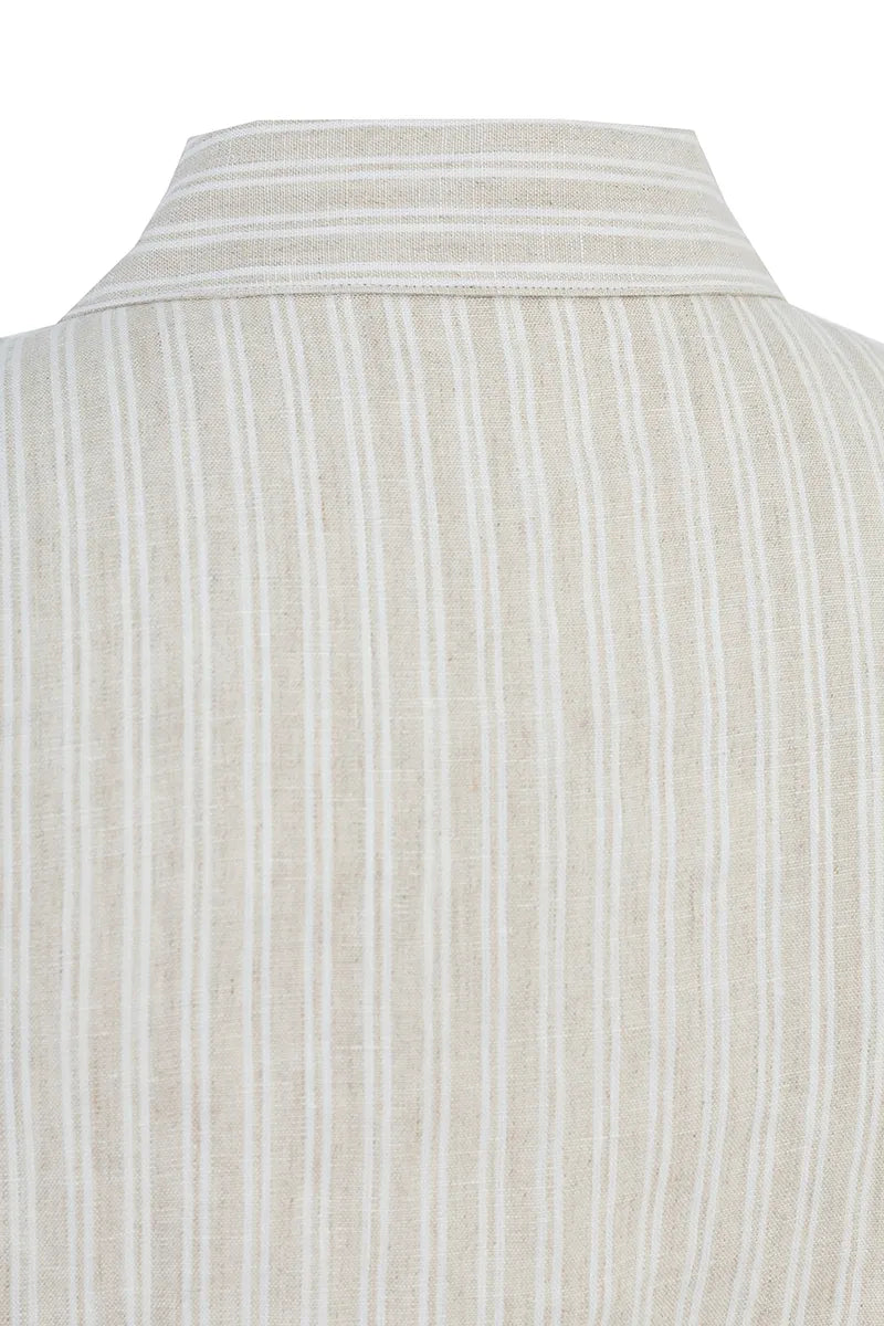 Sorrento Linen Stripe Shirt Dress