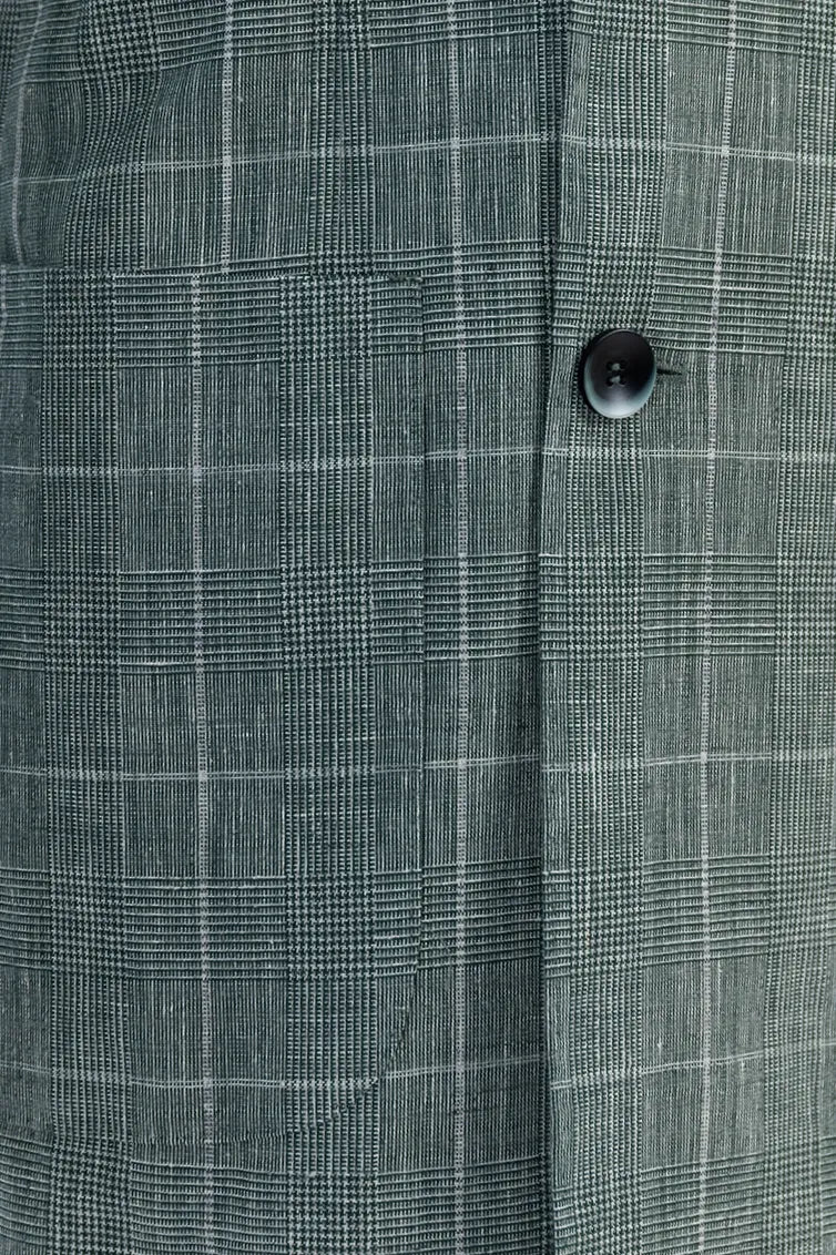 Greenwich Plaid Linen Blend Sport Coat