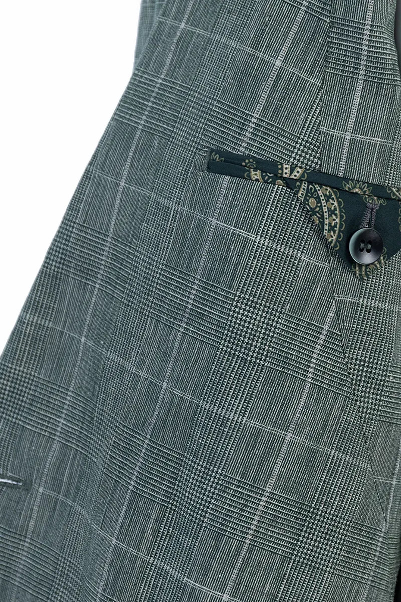 Greenwich Plaid Linen Blend Sport Coat