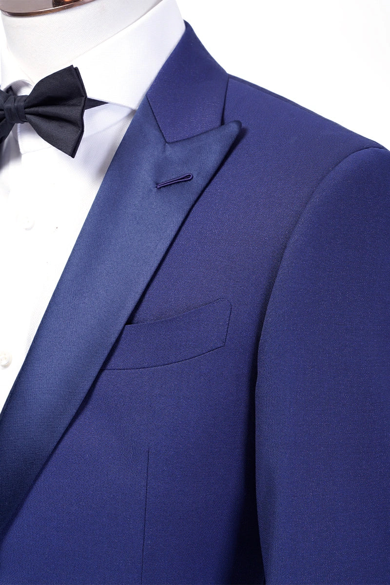 Navy tuxedo jacket for weddings and formal events