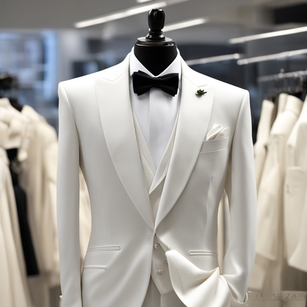 All White Tux For Wedding!