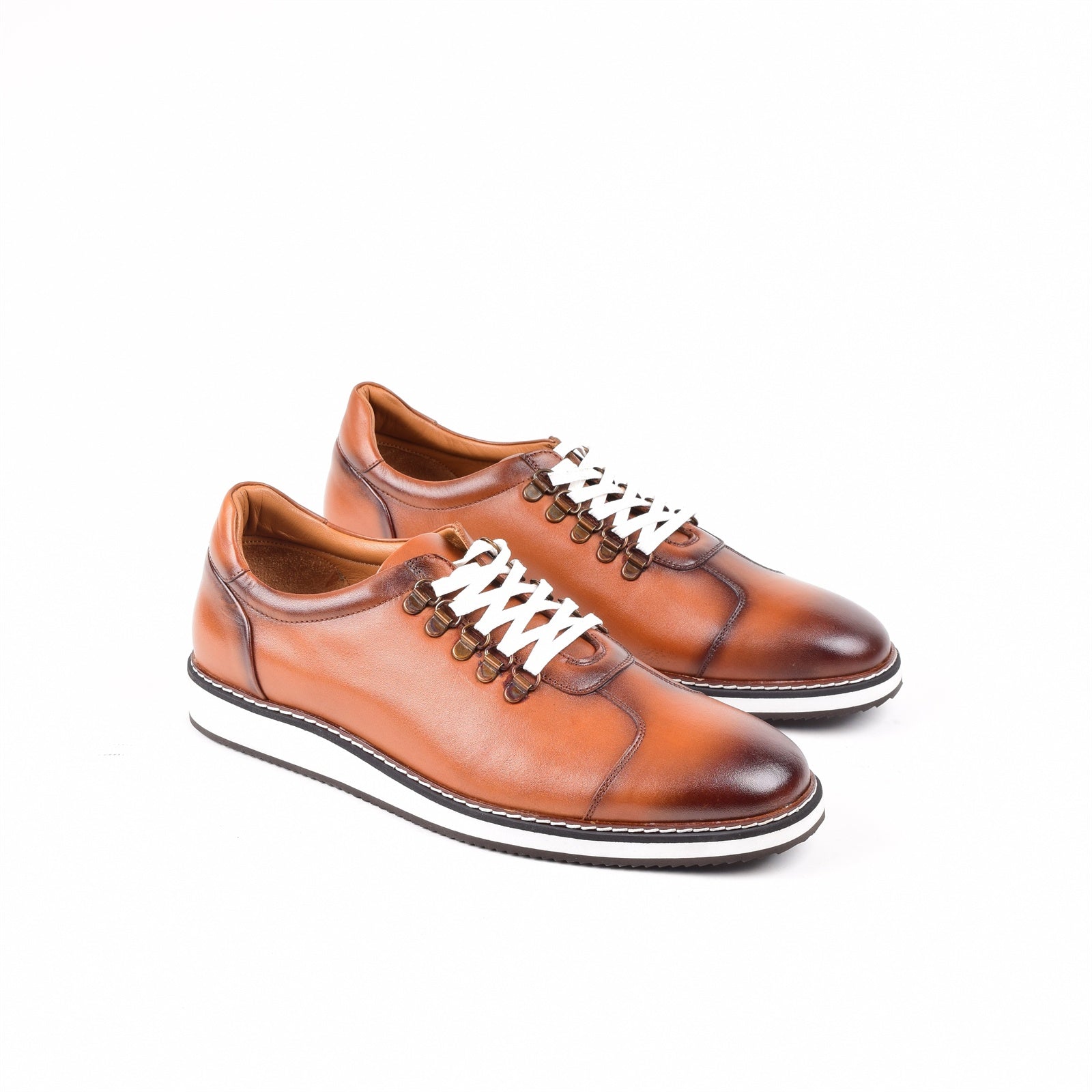 6270BRN Business Casual Brown Lace-Up Shoes