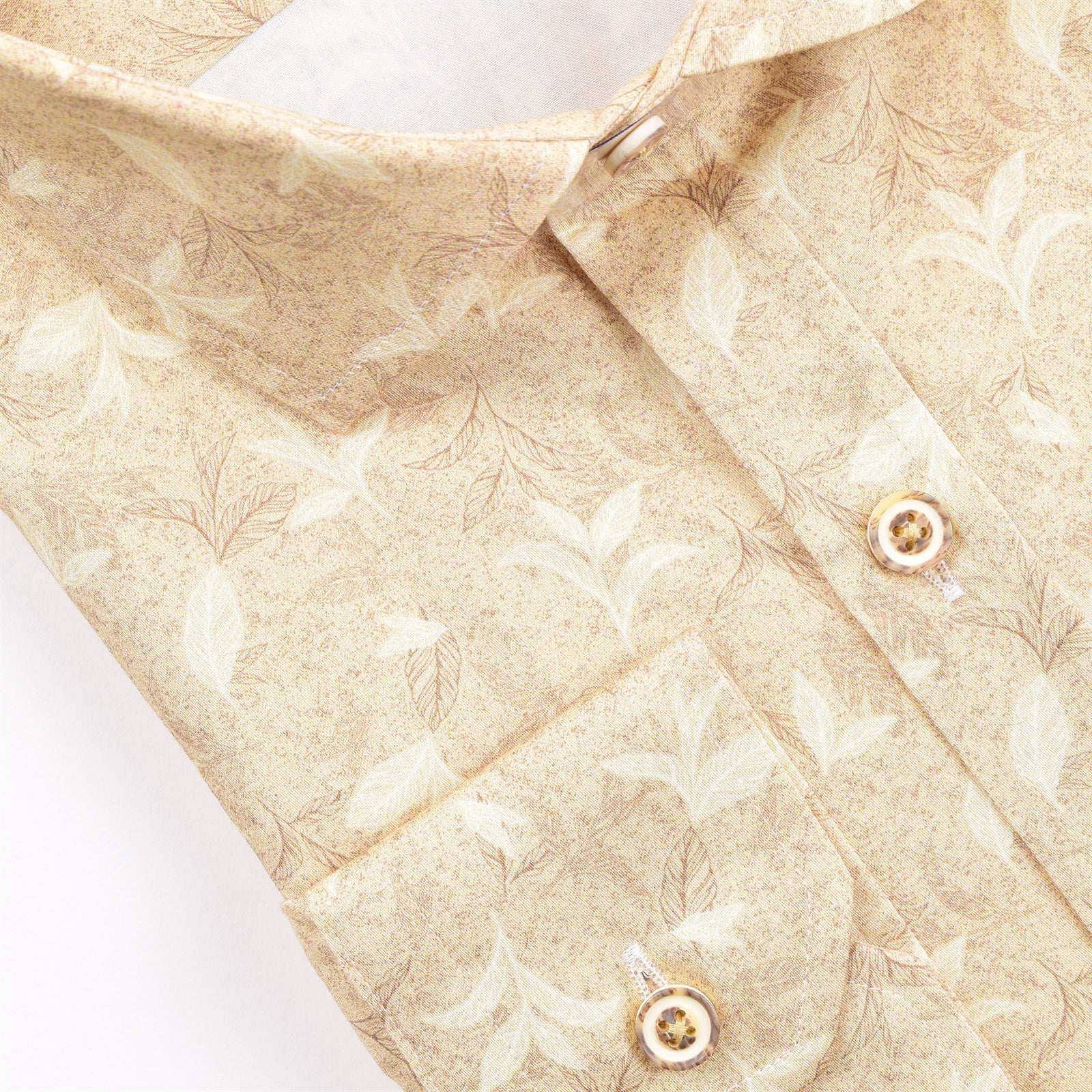 Sandstone floral slim fit dress shirt mens long sleeve cotton business casual shirt Jacksonville formalwear Zane Suits and Tuxedos