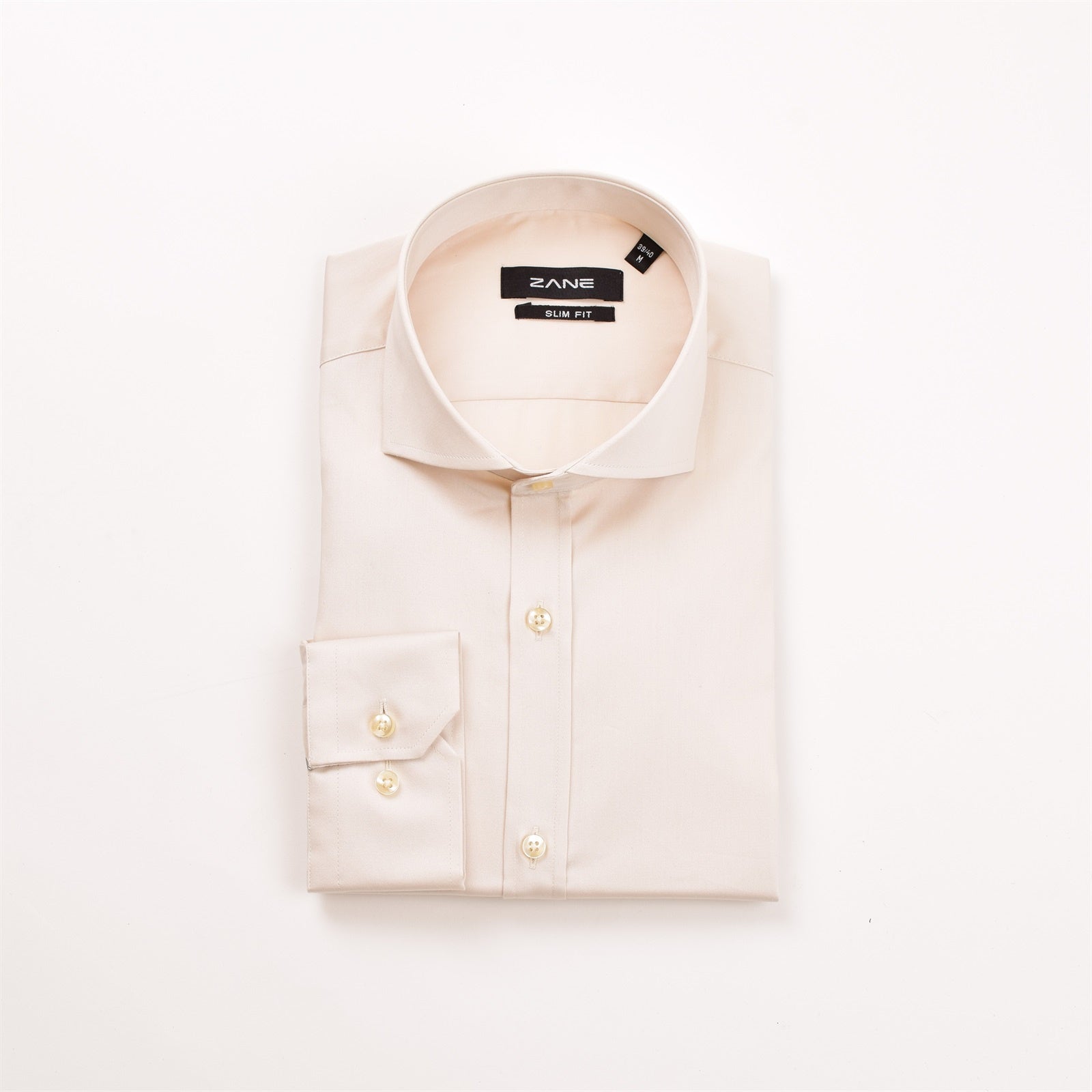 880216 Italian Collar Cream Shirt