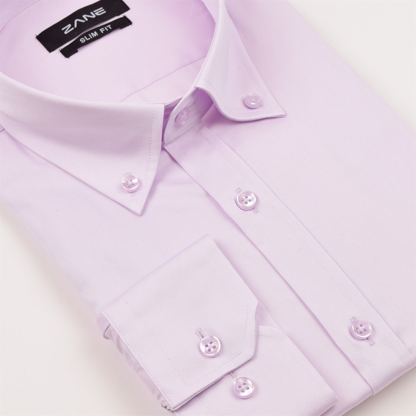 880220 Lavender Button Down Collar Slim