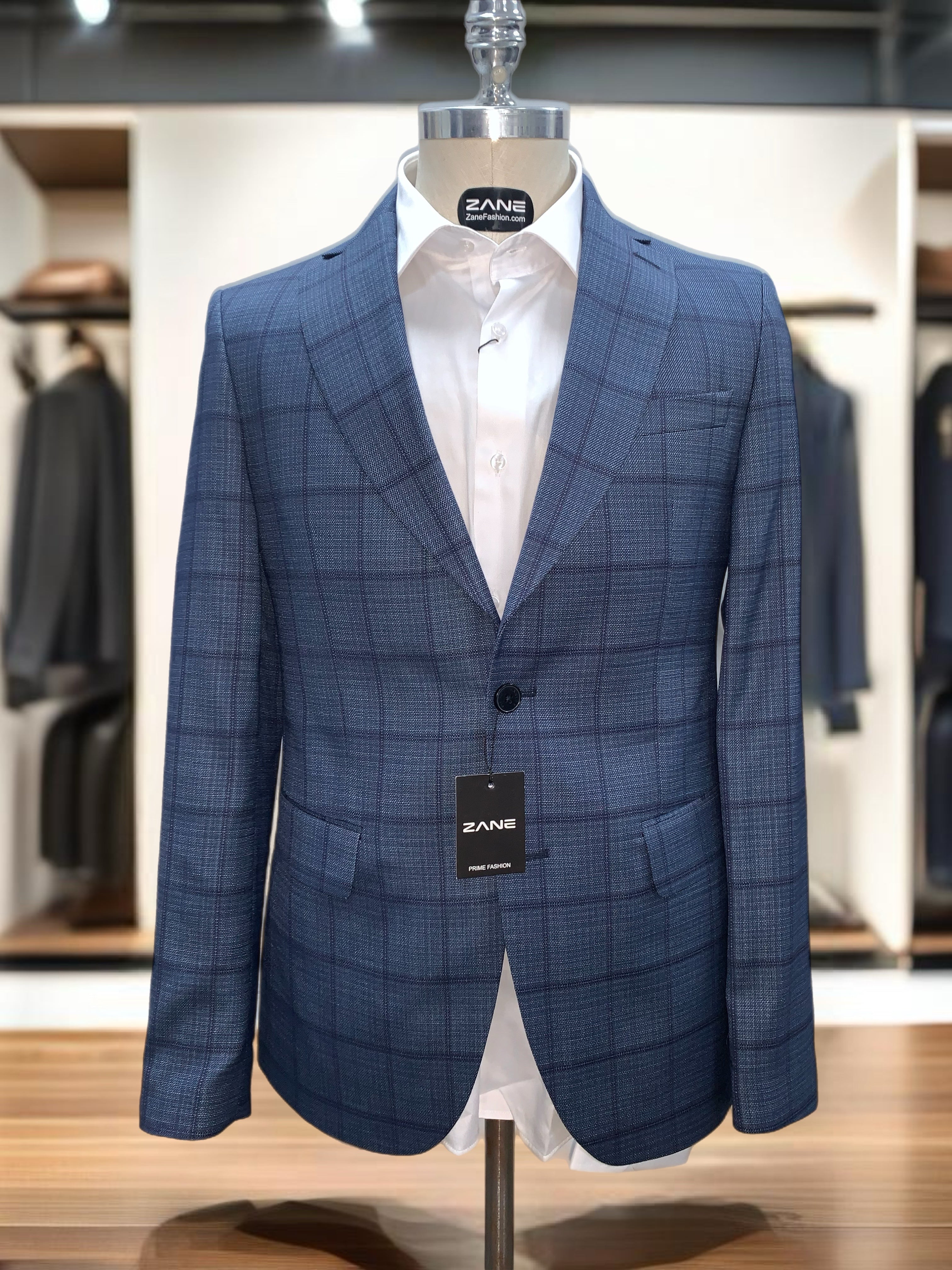 510579 Plaid Blue Sport coat