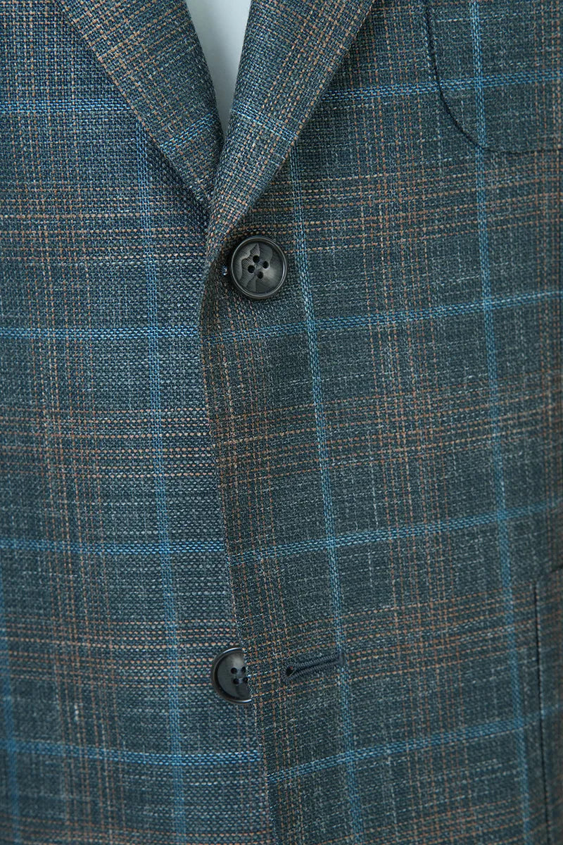 Alessio Emerald Plaid Italian 130s Fabric Sport Coat