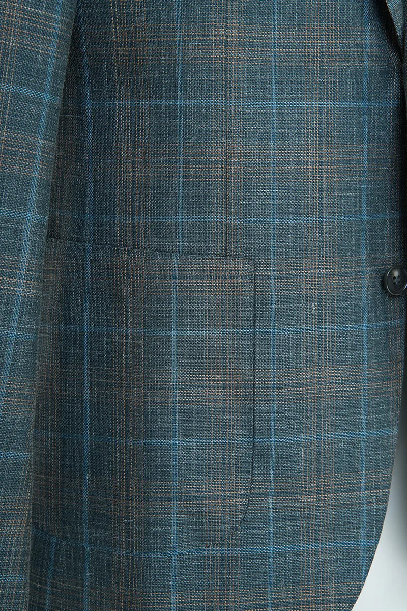 Alessio Emerald Plaid Italian 130s Fabric Sport Coat