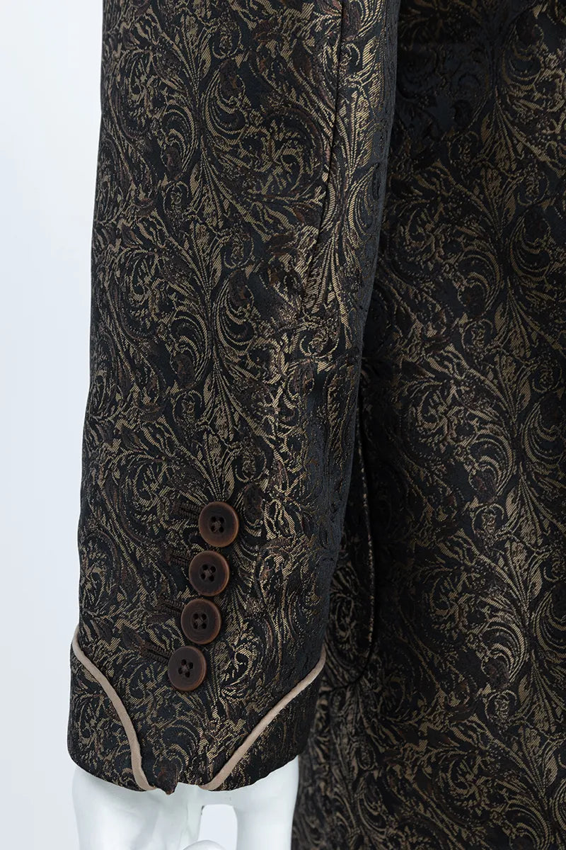 Patterned coat with buttons custom made shirts and tuxedos near me business formal wear prom outfits 