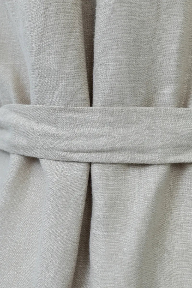 Capri Khaki Linen Belted Tunic