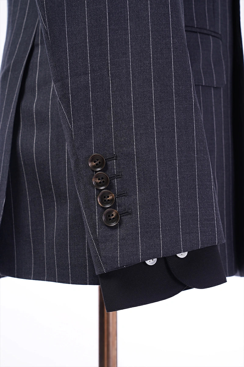 Catania Charcoal Pinstripe Suit