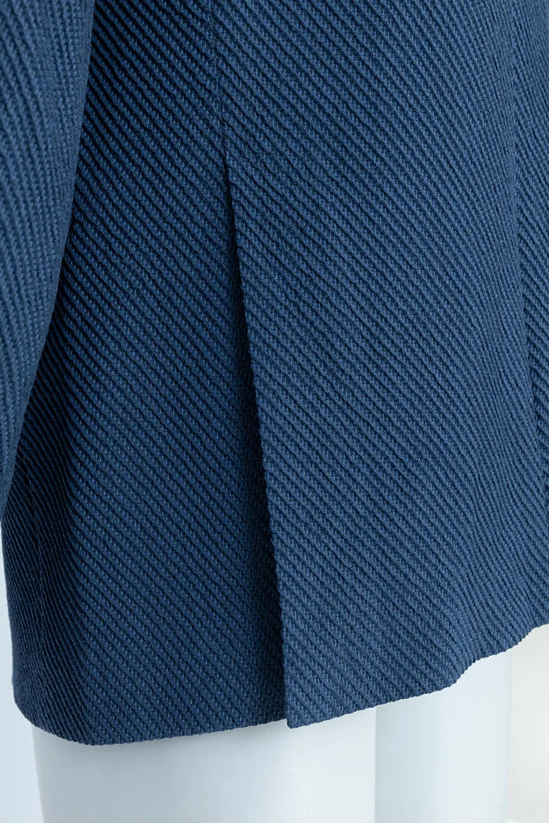 Dominic Stone Blue Marzotto Wool Blend Sport Coat