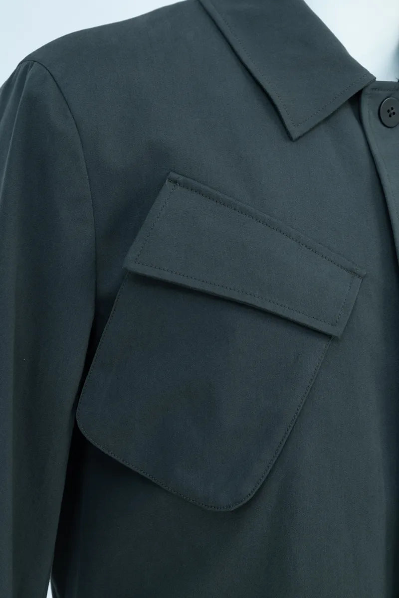 Elliot Slate Cotton Stretch Field Jacket