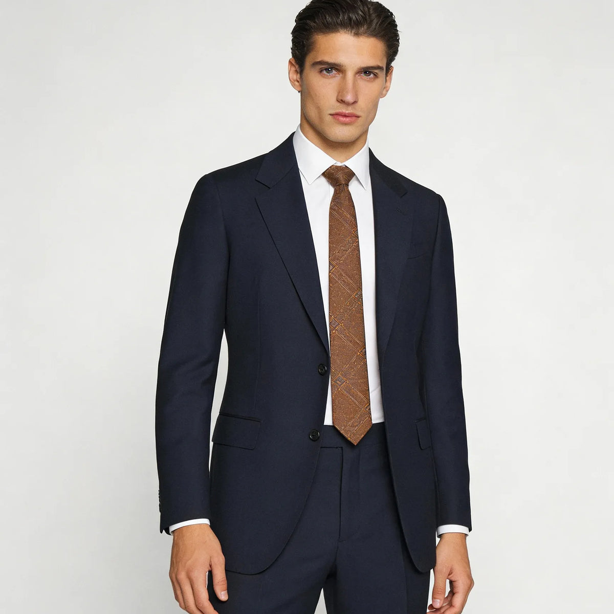 slim fit dress slacks Custom Fitted Dress Shirt main image 0