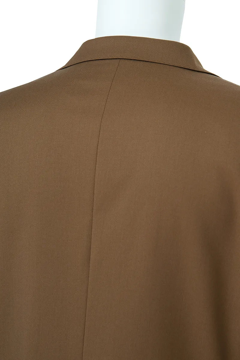 Lorenzo Coffee Double Breasted 2 Piece Suit Italian Super Wool Fabric