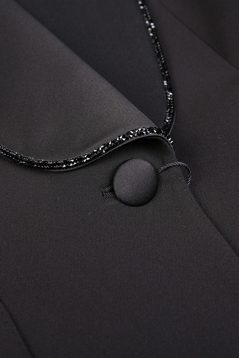 Opium swarovski tailored jacketテーラード 00s Celestial Swarovski Women's Formal Tuxedo Blazer