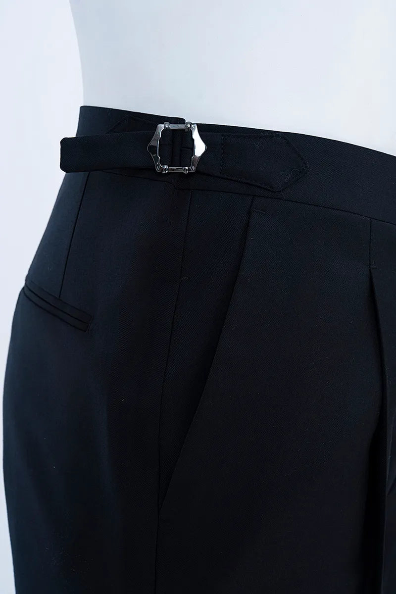 Madison Black Wool Dress Trousers
